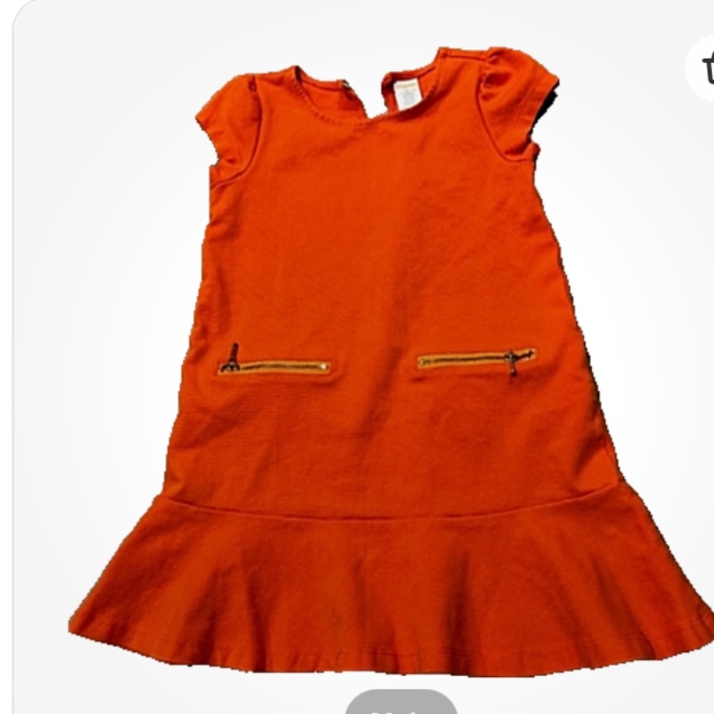 Gymboree Girls Orange Ponte Dress